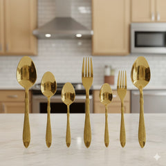 Loose Golden Cutlery Set | Premium Stainless Steel Cutlery