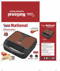 National Sandwich Maker – Quick & Delicious Snacks With 2 Years Warranty
