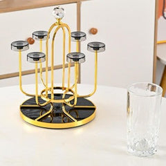 Revolving glass stand