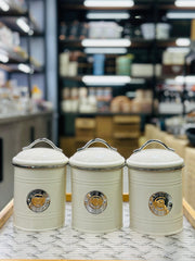 Stainless steel 3 pcs jar air tight