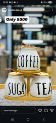 Tea sugar coffee