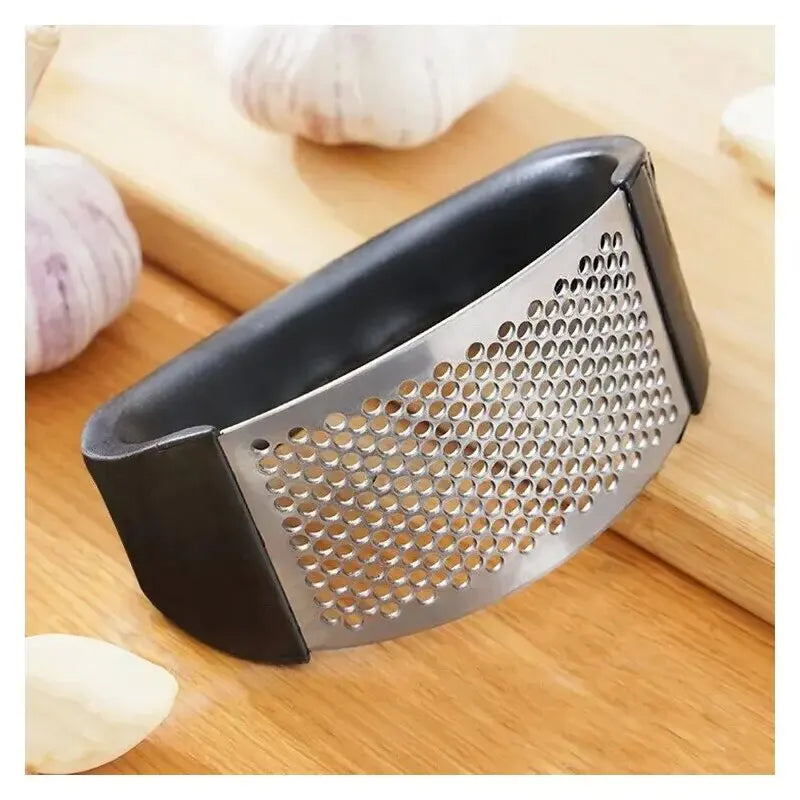 Revolutionize Your Cooking with the Premium Stainless Steel Garlic Press - Effortless Manual Mincer & Chopper for Perfect Garlic Preparation