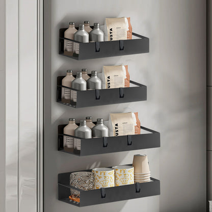 Maximize Your Kitchen Space with Our 4 Pack Magnetic Spice Rack Organizer Set - Ideal for Effortless Refrigerator Storage!