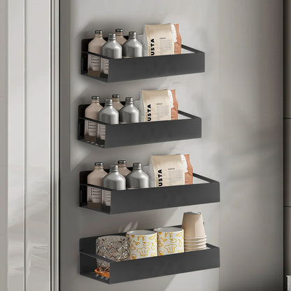 Maximize Your Kitchen Space with Our 4 Pack Magnetic Spice Rack Organizer Set - Ideal for Effortless Refrigerator Storage!