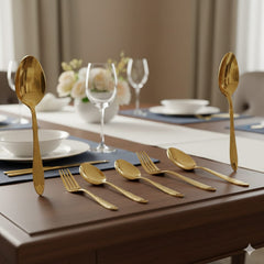 Loose Golden Cutlery Set | Premium Stainless Steel Cutlery