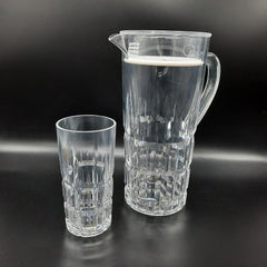 Acrylic Water Set – Unbreakable & Crystal Design (Jug + Glasses)
