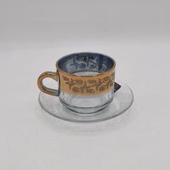 Home Table Turkish Glass Cup & Saucer Set – 6 Pcs | Premium Tea & Coffee Cups