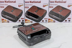 National Sandwich Maker – Quick & Delicious Snacks  With 2 Years Warranty
