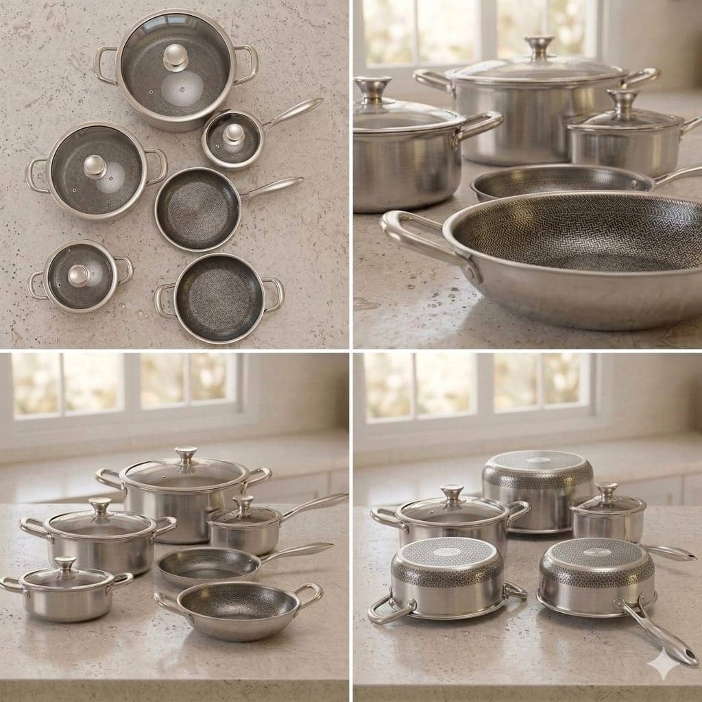 10 Pcs Stainless Steel Laser Coating Set