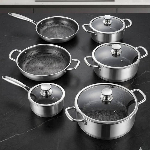 10 Pcs Stainless Steel Laser Coating Set