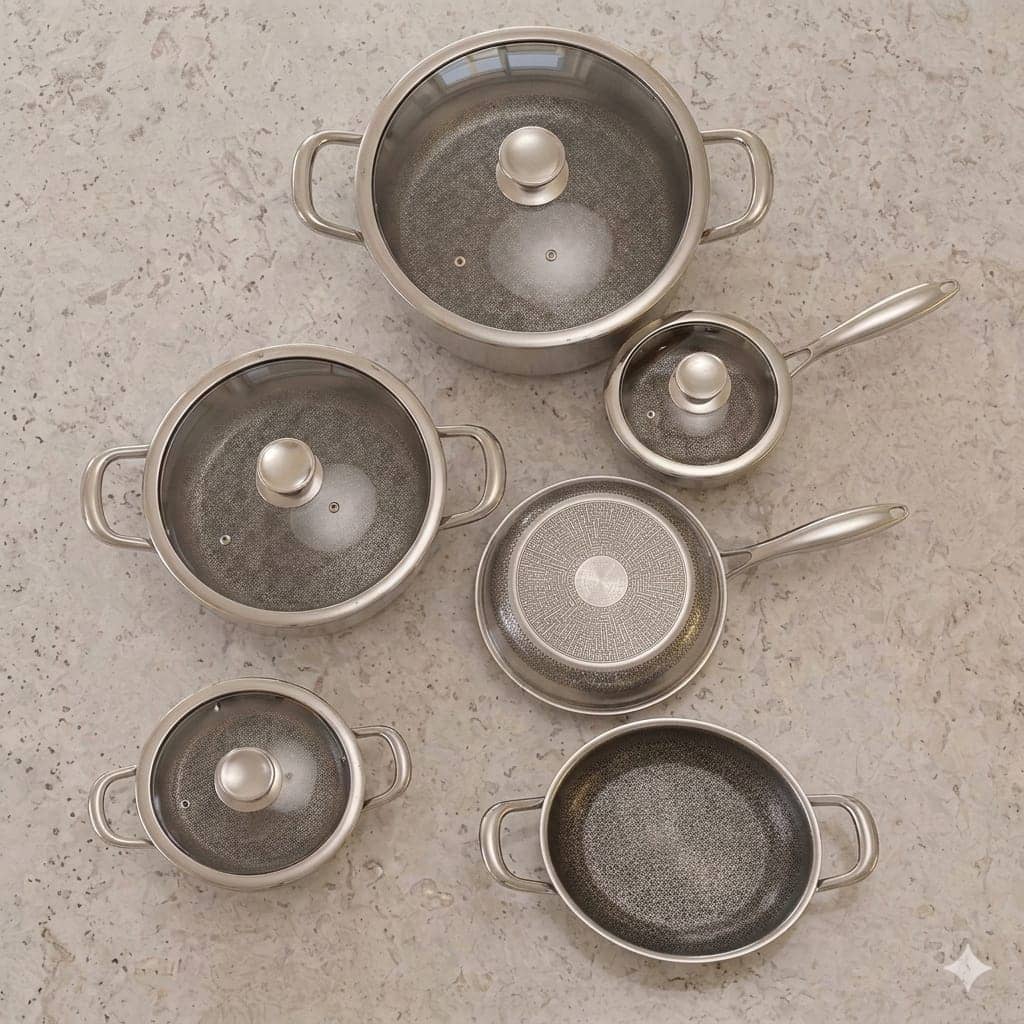10 Pcs Stainless Steel Laser Coating Set