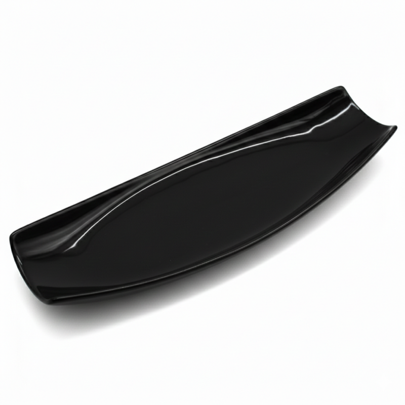 Melamine Large Black Serving Plate