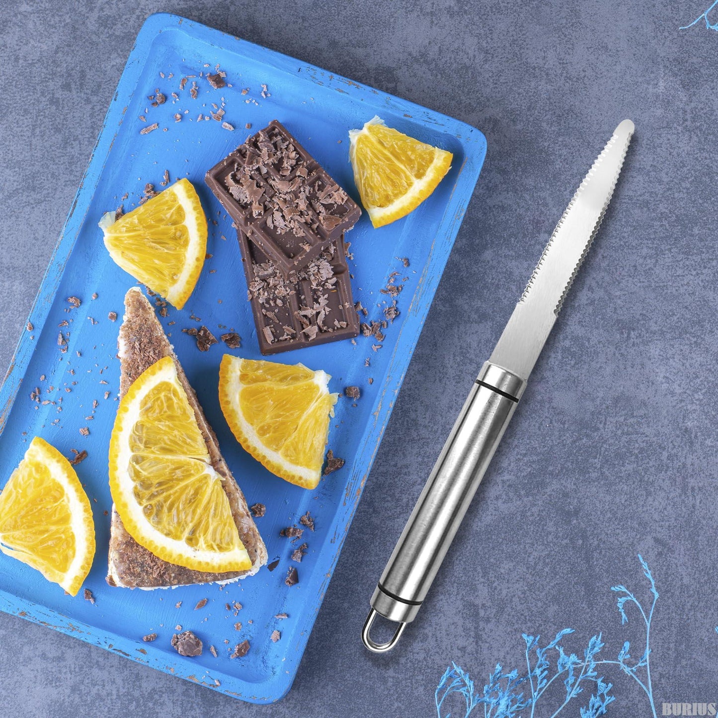 Grapefruit Knife with Curved Serrated Blade Fruit Slicer and Cutter for Oranges Kitchen Gadget Stainless Steel Small Knife for Home