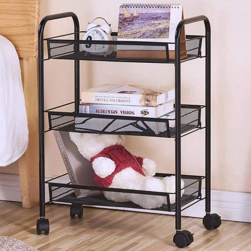 Multipurpose Kitchen Serving Storage Trolley 3Tier