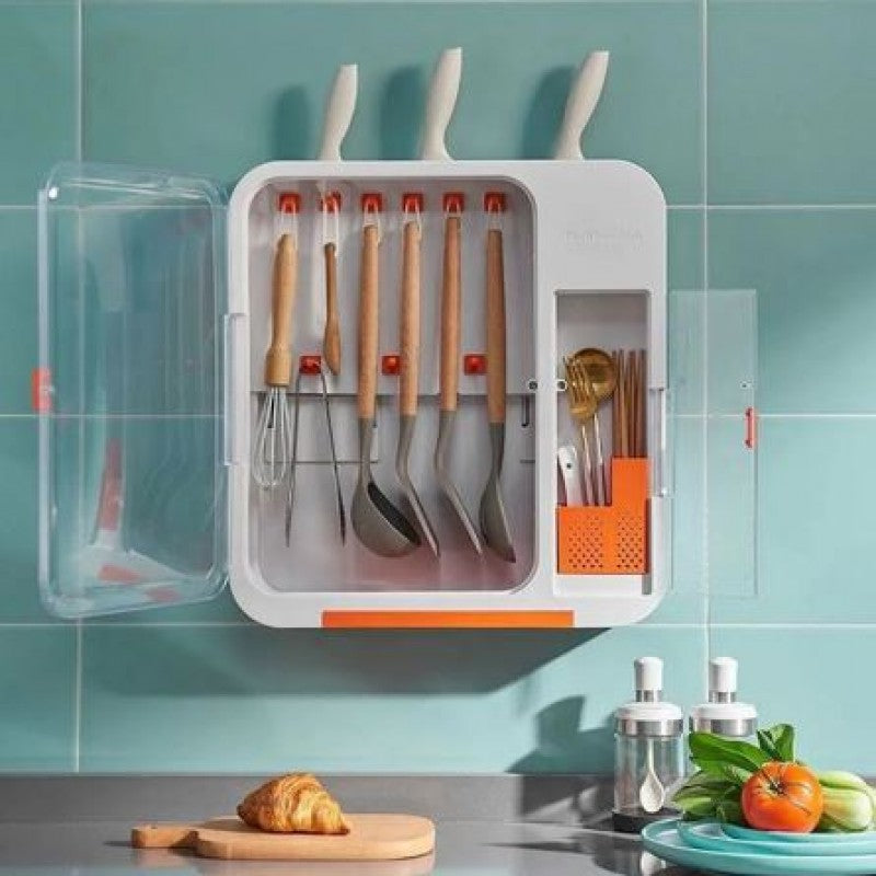 Multifunctional Kitchen Shelves, Spatulas, Spoons, Knife Holders, Daquan Wall Mounted Kitchen Utensils for Home Use