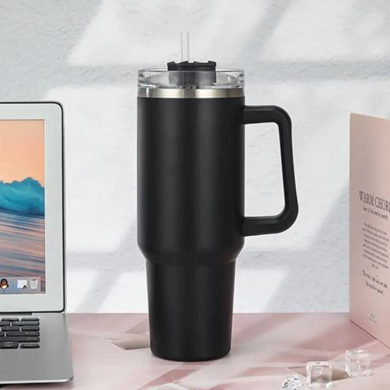 20oz Stainless Steel Tumbler with Handle and Straw 600ml